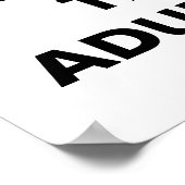 Koffie, dan ontluikend, grappig citaat van de grif poster (Hoek)