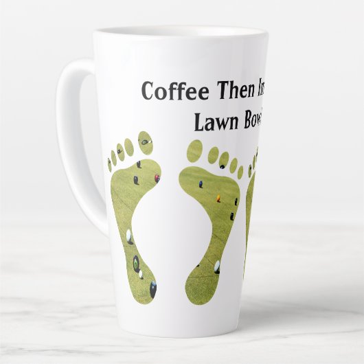 Koffie dan van naar de wandelaar, grappig latte mok (Linkerhoek)