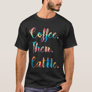 Koffie Dan Vee Vrouwen Boerderij Koe Schilderij T-shirt