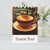 Koffie Dank je Bedankkaart (Staand voorkant)