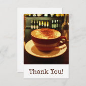 Koffie Dank je Bedankkaart (Voorkant / Achterkant)