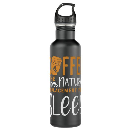 Koffie de 100 Narural vervanging van slaap - koff Waterfles (Voorkant)