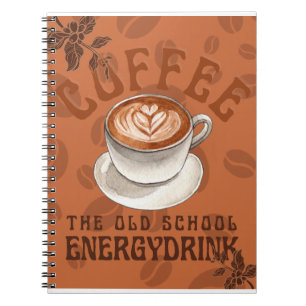 Koffie De Drink Oude School voor Energie Notitieboek