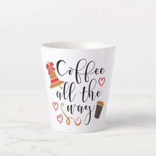 Koffie De hele weg Kerstmis Koffie Mok