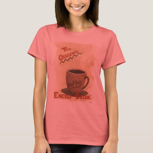 Koffie - de oorspronkelijke energie-Drink T-shirt (Voorkant)