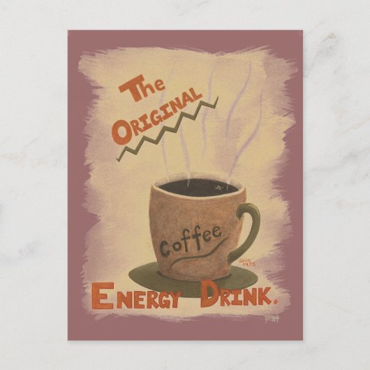 Koffie - de Originele Drink van de Energie Briefkaart (Voorkant)
