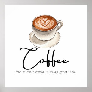 Koffie: de stille partner poster