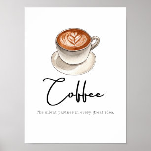 Koffie: de stille partner poster