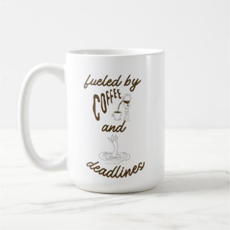 Koffie & Deadlines Schattige Kantoorhumor Koffiemok