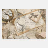  Koffie Decoupage Heavy Set van 3 Inpakpapier Vel (Voorkant 3)