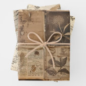  Koffie Decoupage Heavy Set van 3 Inpakpapier Vel (In situ)