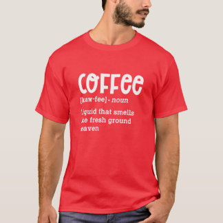 Koffie Definitie vrienden T-shirt