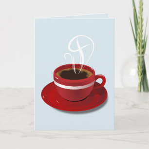 KOFFIE DENKEN AAN JOU WENSKAART BEDANKKAART