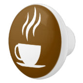Koffie deurknop kastgreep keramische knop (Rechts)