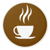 Koffie deurknop keramische knop (Voorkant)