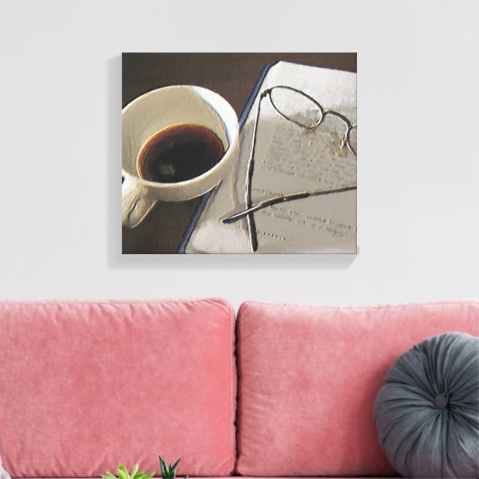 Koffie digitale olie op Canvas (Insitu (Woonkamer))