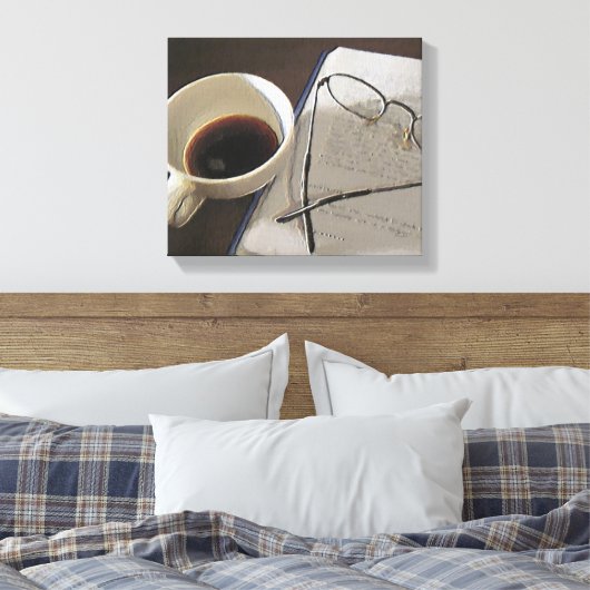 Koffie digitale olie op Canvas (Insitu (Slaapkamer))