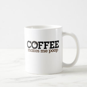 Koffie doet me poepen koffiemok