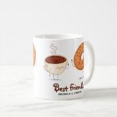  koffie Donut BFF Beste vrienden Koffiemok (Voorkant rechts)