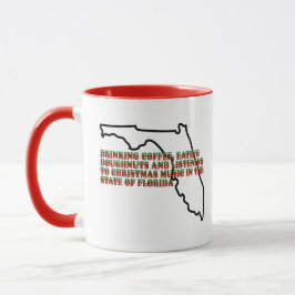 Koffie, Donuts en Kerstmuziek in Florida Mok