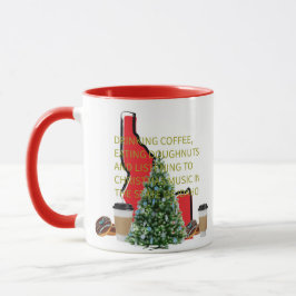 Koffie, donuts en kerstmuziek in Idaho Mok