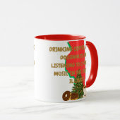 Koffie, Donuts en Kerstmuziek in Illinois Mok (Voorkant rechts)