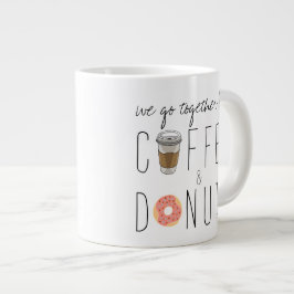 "Koffie & Donuts" Reuzenmok Grote Koffiekop