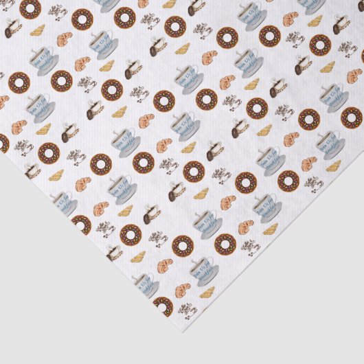 Koffie Donuts Weefsel Papier (Detail)