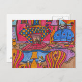 Koffie door brand briefkaart (Voorkant / Achterkant)