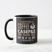 Koffie Dossiers Twee Dingen Houden Me Wakker Detec