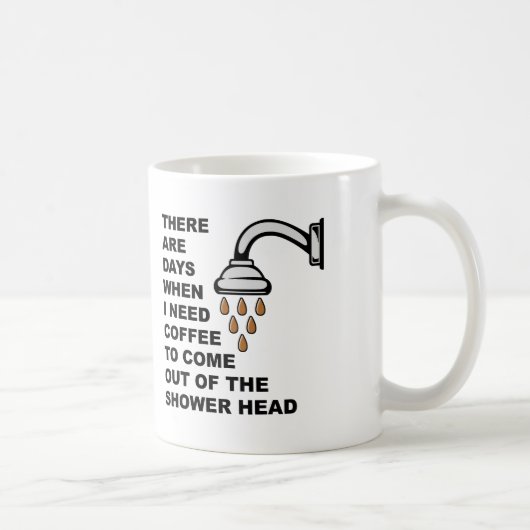 Koffie Douchekop Grappige Mok of Reisbeker (Rechts)