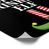 Koffie Drink Elf Matching Family Group Christma Poster (Hoek)