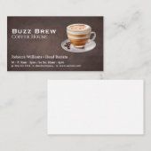 Koffie-Drink in een beker Visitekaartje (Voorkant / Achterkant)