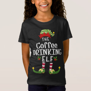 Koffie Drink kerstmis Elf Matching Pajama X-Ma T-shirt