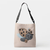 Koffie Drink Ladybug Crossbody Bag Tas (Achterkant)