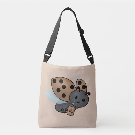 Koffie Drink Ladybug Crossbody Bag Tas (Voorkant)