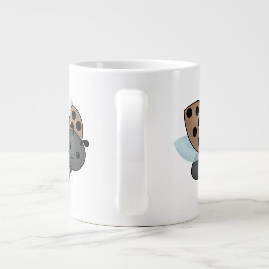 Koffie Drink Ladybug Giant Coffee Mok (Achterkant)