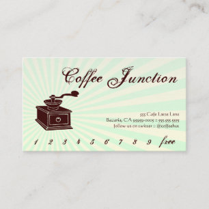 Koffie Drink Punch / Loyaliteit Kaart Klantenkaartje