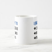 Koffie Drink, reddingshonden, kaarten nemen Koffiemok (Center)