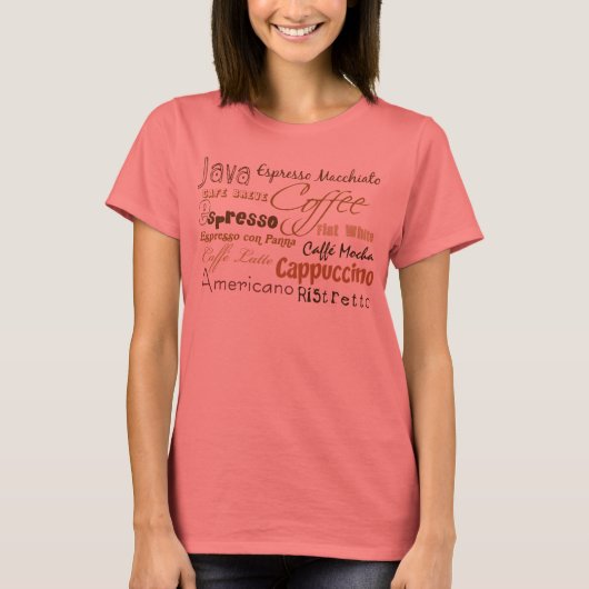 Koffie Drink Ringer T-Shirt (Voorkant)