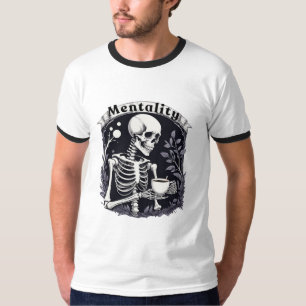Koffie Drink skeletmentaliteit T-shirt