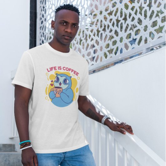 Koffie Drink sleuf T-shirt