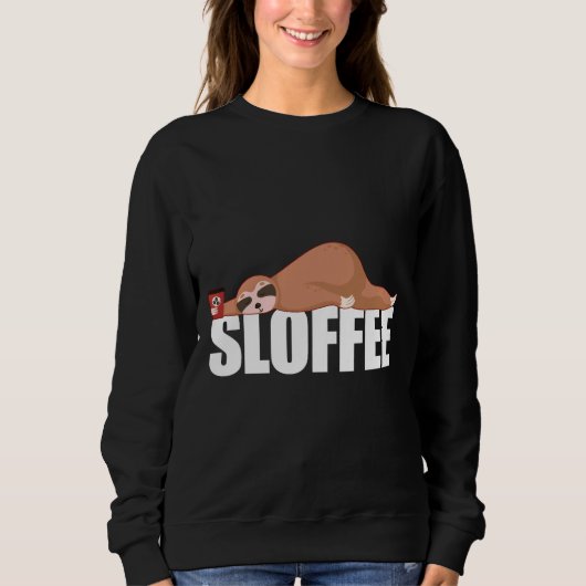 Koffie Drink sleuf Trui (Voorkant)