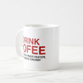 Koffie Drink: Snellere dingen, met meer Koffiemok (Voorkant links)
