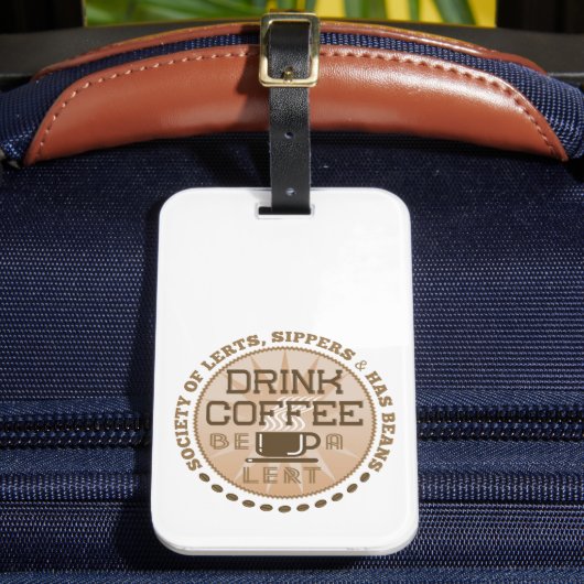 Koffie Drink - wees een inerte Bagagelabel (Voorkant Insitu 2)
