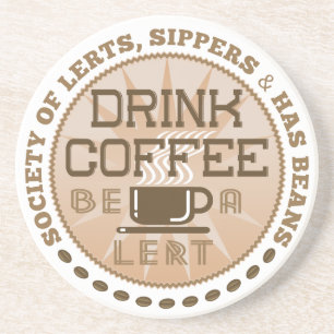Koffie Drink - wees een inerte Zandsteen Onderzetter