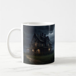 Koffie drinken bij The Haunted Farmhouse Koffiemok