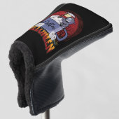 Koffie Drinken en eng zijn Golfheadcover (3/4 voorkant)