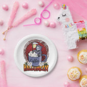 Koffie Drinken en eng zijn Papieren Bordje (Feest)