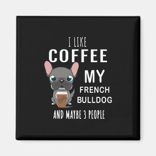 Koffie drinken met mijn vriend Bulldoggen  Magneet